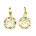 pendientes arbol de la vida oro