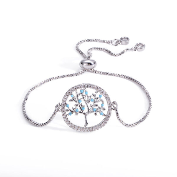 pulsera arbol vida plata