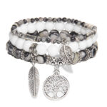 pulsera arbol de la vida con piedras