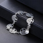 pulsera arbol vida plata