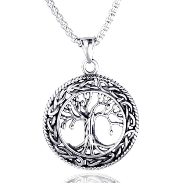 colgante arbol celtico plata
