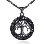 colgante arbol celtico negro