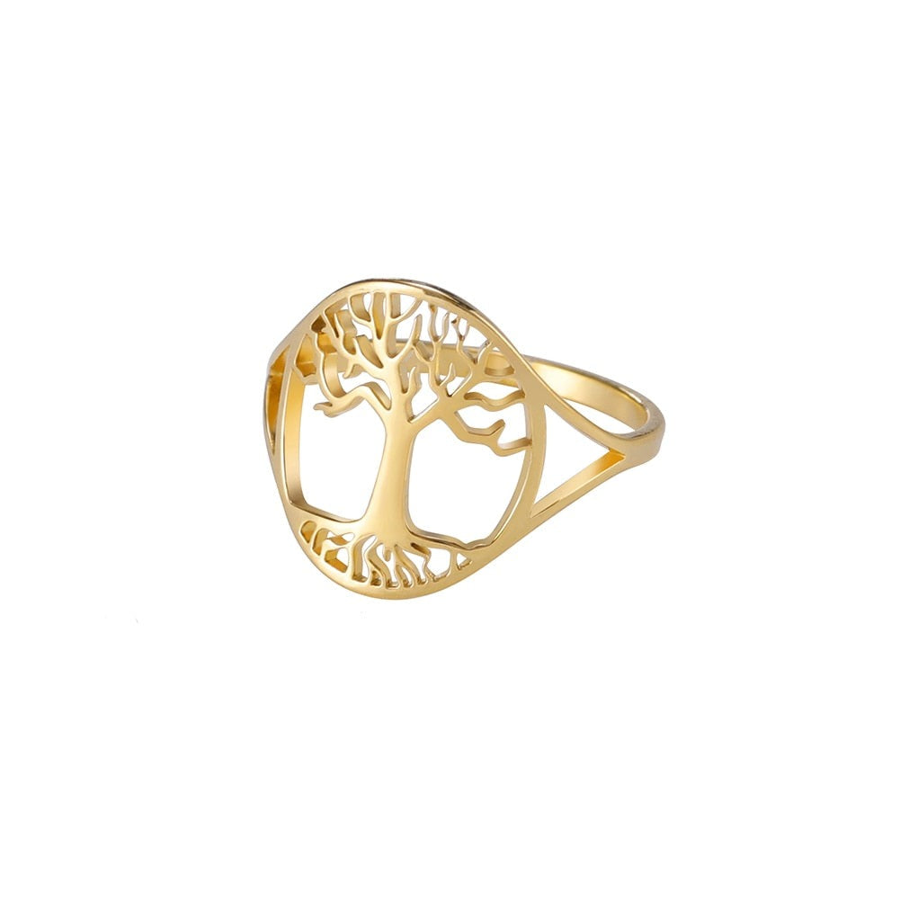 Anillo Árbol de la Vida Plata y Oro anillo arbol de la vida plata y oro