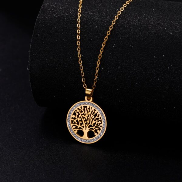 colgante arbol de la vida en oro
