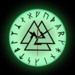 reloj de pared verde