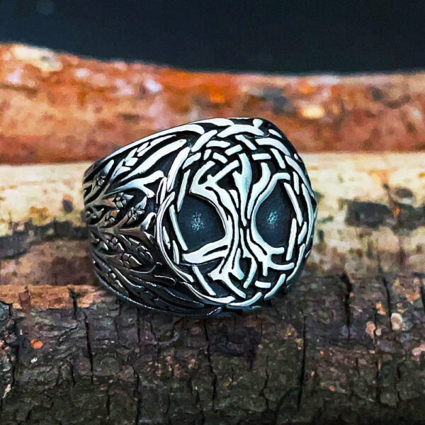 anillo arbol de la vida hombre