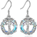 pendientes del arbol de la vida blanco