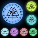 reloj valknut luz led