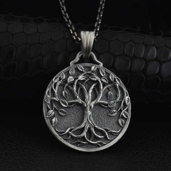 colgante arbol de la vida plata