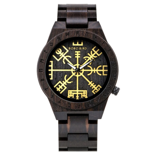 reloj de madera vegvisir
