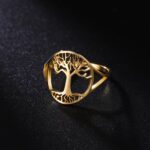 anillo arbol de la vida oro