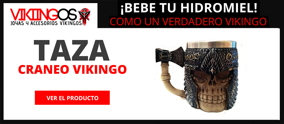 TAZA CRANEO VIKINGOS