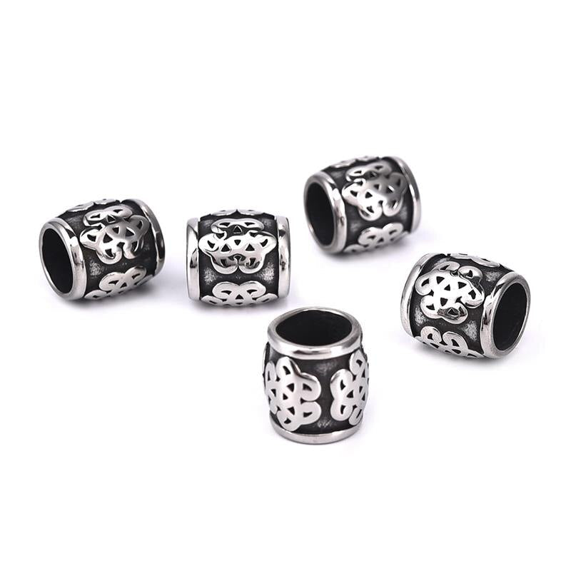 Abalorio para Barba Plata Abalorio Nudo Celta Plata