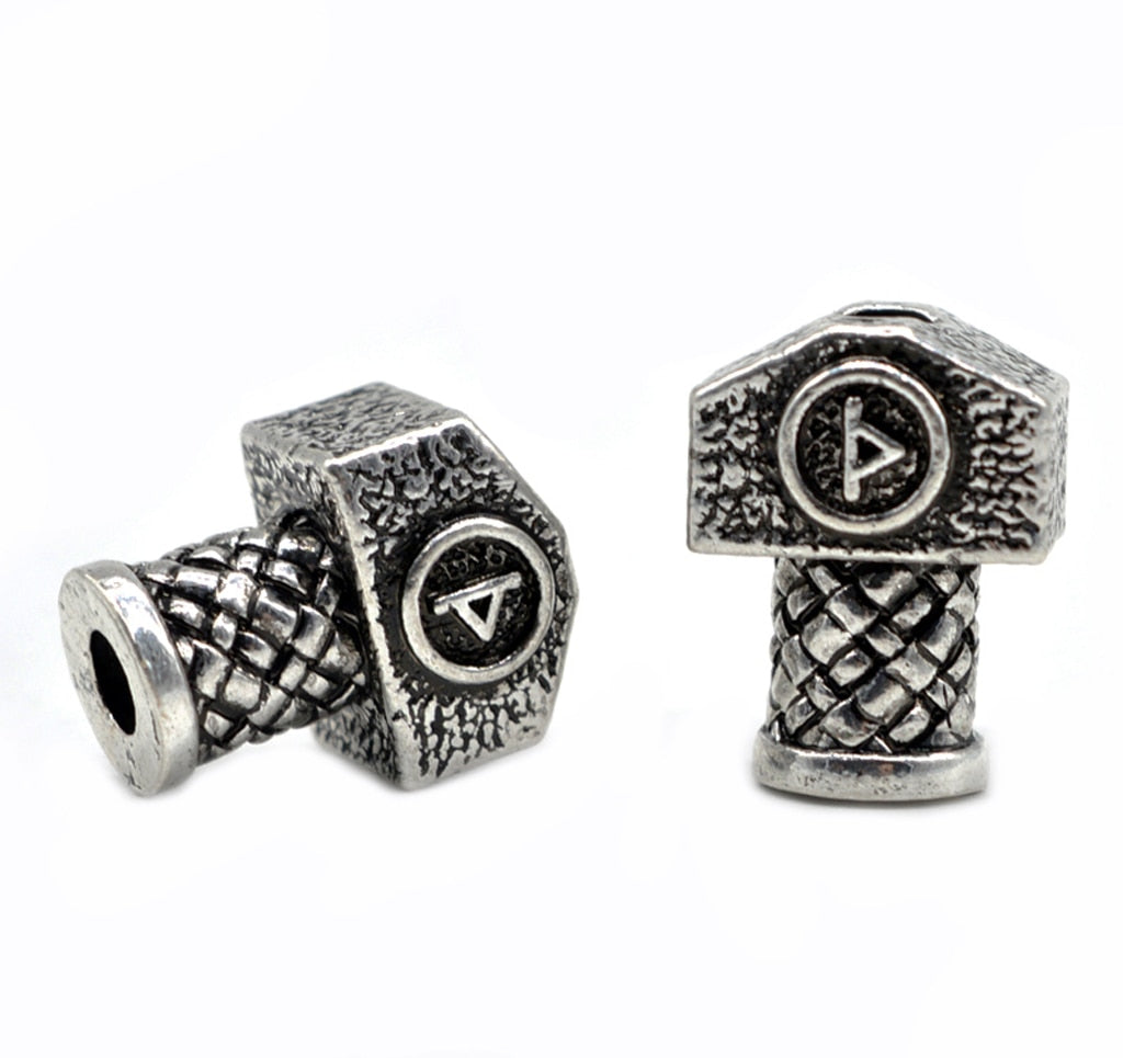 Abalorio Vikingo Mjolnir Perla de Barba Mjolnir