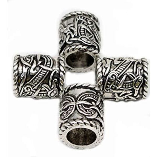 abalorios barba plata