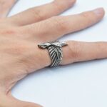 anillo vikingo pajaro
