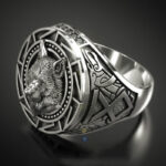 anillo vikingo lobo