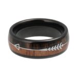 anillo madera con flecha