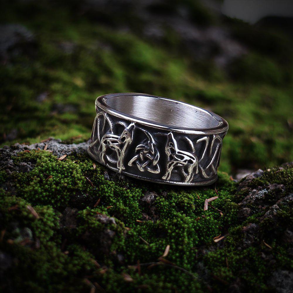 Anillo Lobos Celta anillo lobo celta