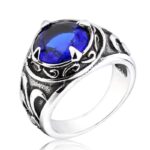 anillo vikingo con piedra
