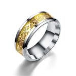 anillo vikingo dragon
