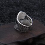 anillo plata guerrero