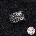 Anillo Hugin y Munin Plata