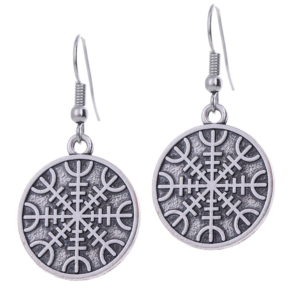 Arete Vikingo Aegishjalmur Pendiente Vegvisir