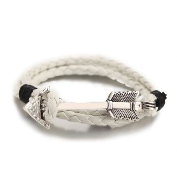 brazalete blanco vikingo
