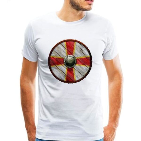 camiseta escudo vikingo