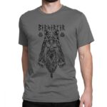 camiseta vikinga berserker gris oscuro