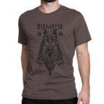 camiseta vikinga berserker marron