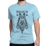 camiseta vikinga berserker azul claro