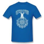 camiseta vikinga yggdrasil azul