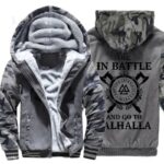 chaqueta vikinga valhalla gris oscuro