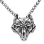 colgante cabeza de lobo