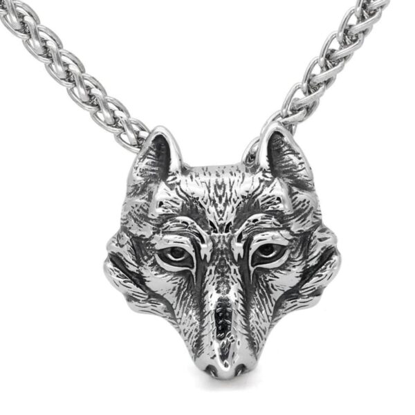 colgante cabeza de lobo