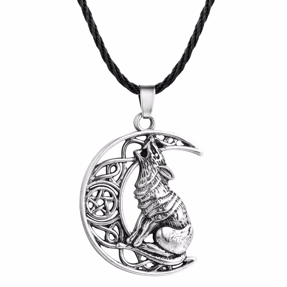 Colgante Lobo y Luna Collar Lobo y Luna