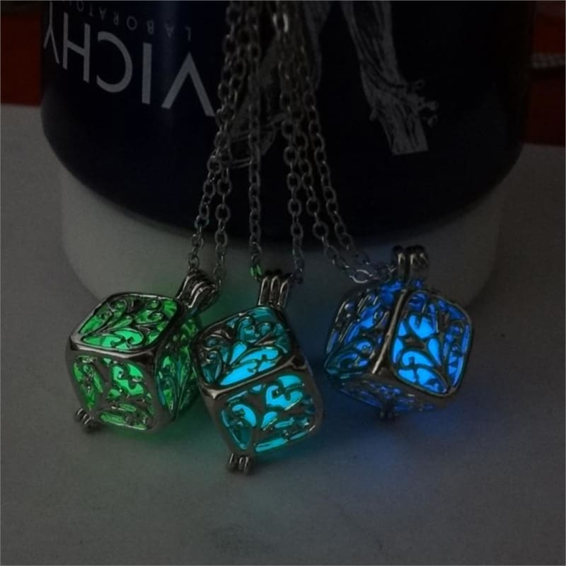 Collar Árbol de la Vida Brillante Collar Cubo Árbol de la Vida