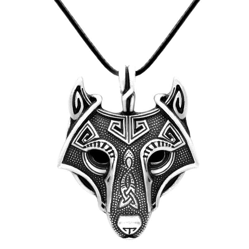 Collar Cabeza de Fenrir collar vikingo lobo
