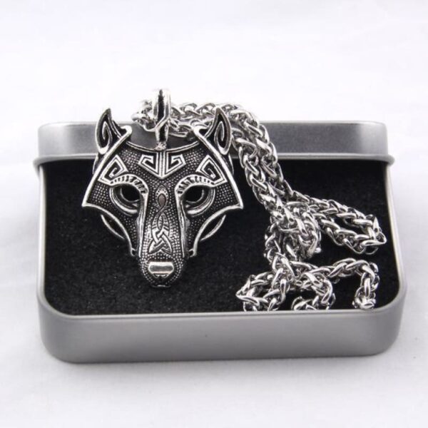 colgante lobo vikingo