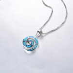 collar expiral azul