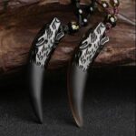 Colgante Obsidiana Lobo