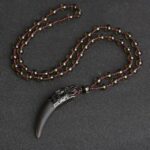 collar cuerno lobo