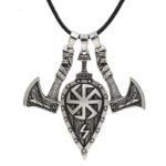 Colgante Hacha y Escudo Vikingo