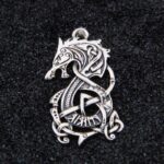 Collar Vikingo Lobo Plata