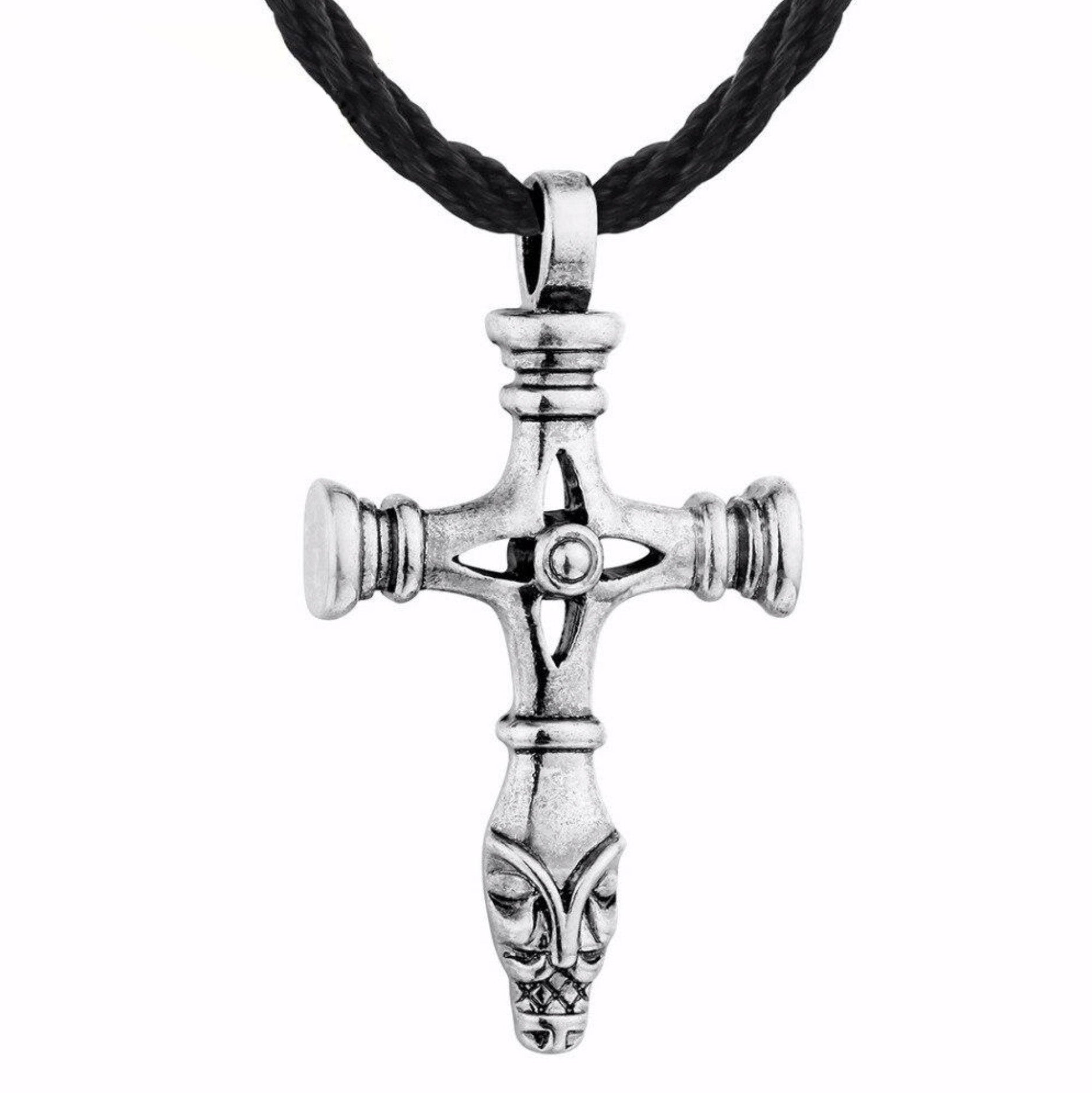 Collar Vikingo Cruz collar cruz lobo