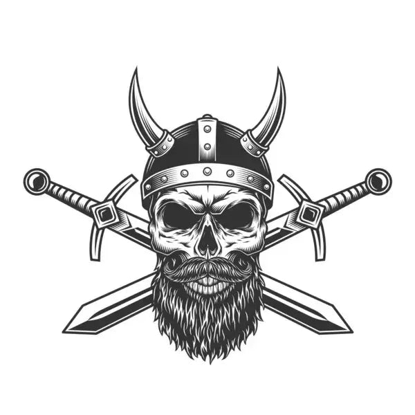 dibujo-calavera-vikinga