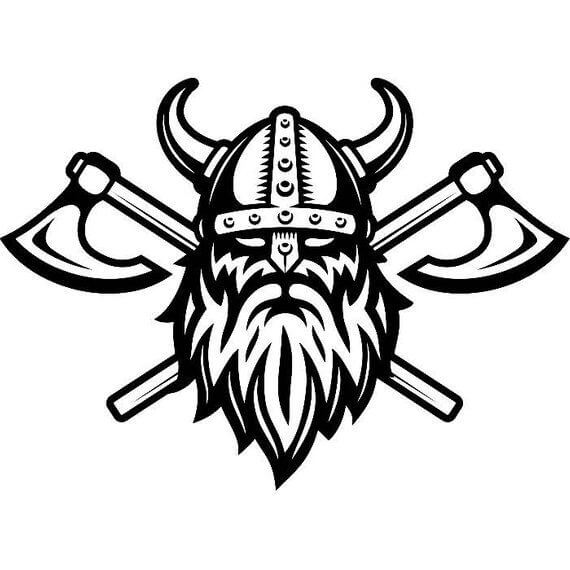 dibujo-calavera-vikinga