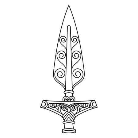 dibujo gungnir